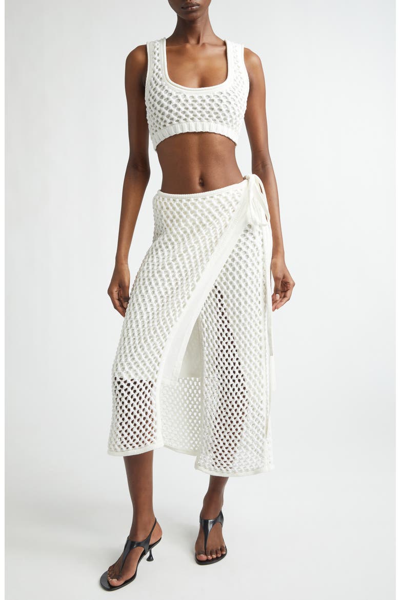 Lady Beaded Mesh Stitch Bralette, Alternate, color, WHITE