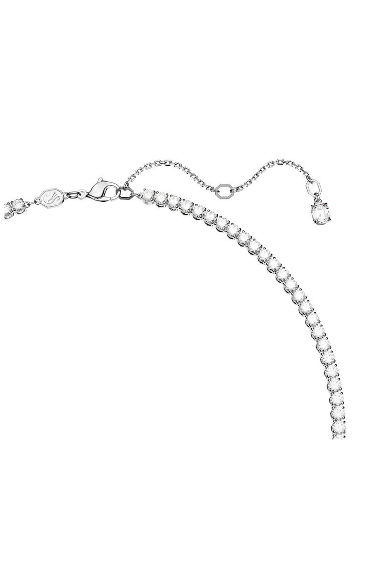 Matrix Crystal Tennis Necklace, Alternate, color, GREEN