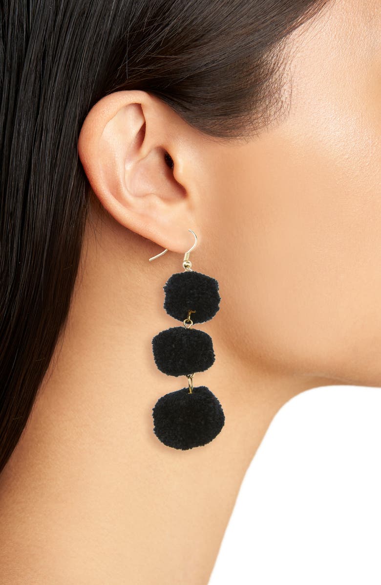 Shiraleah January Pom Earrings, Alternate, color, 