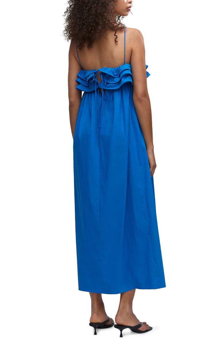 MANGO Ruffle Maxi Dress, Alternate, color, 