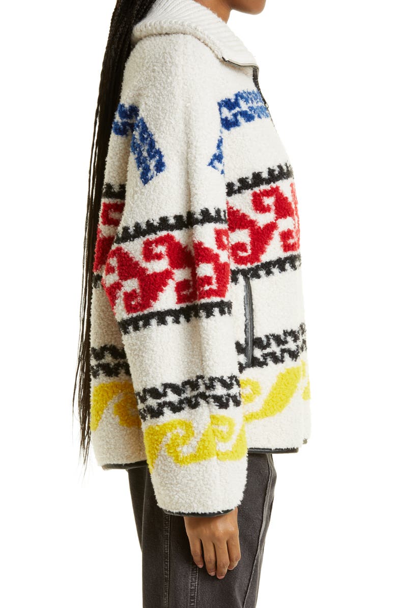 Isabel Marant Étoile Marner Fleece Pullover Top, Alternate, color, 