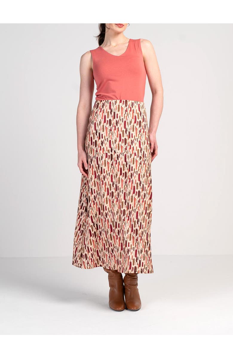 Kettlewell High Waisted Printed Maxi Skirt, Alternate, color, Autumn Dash