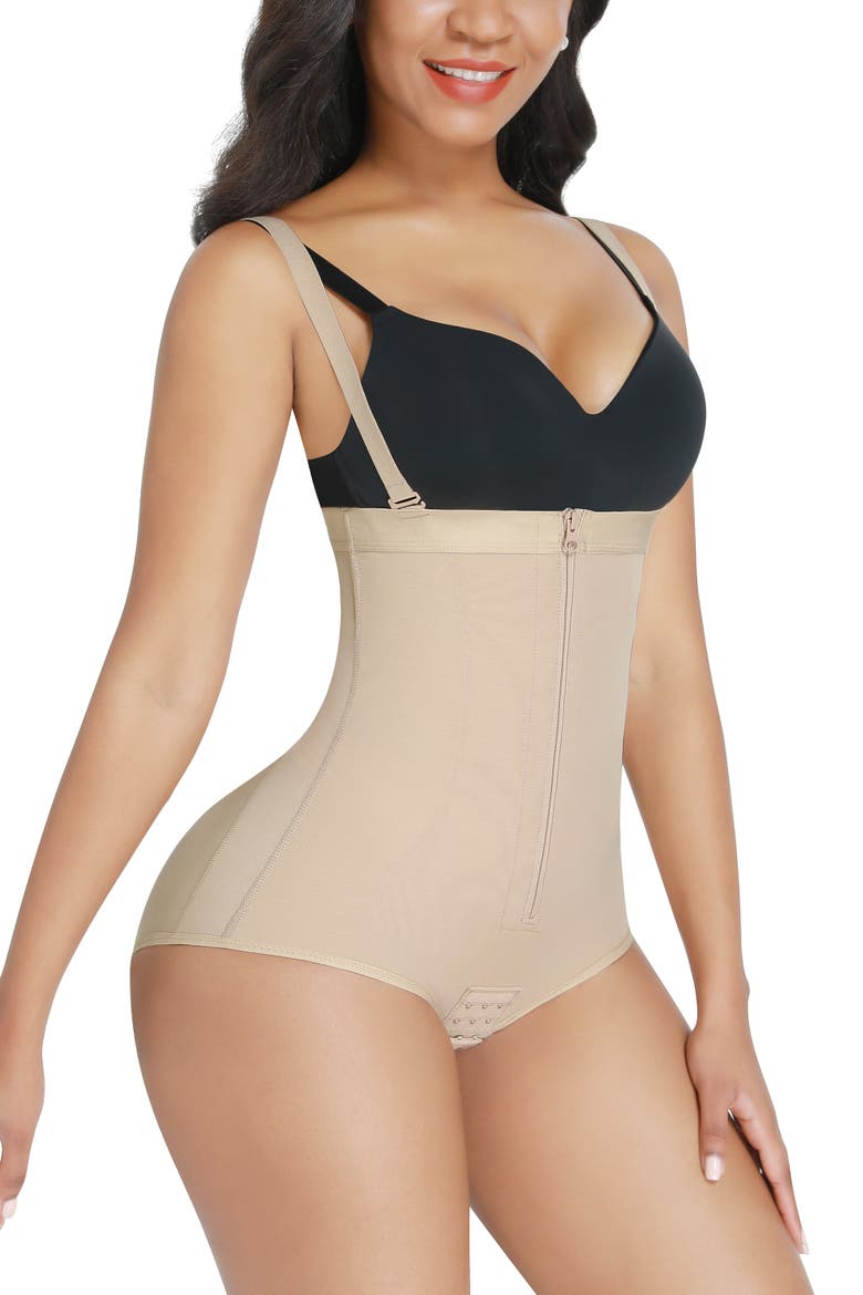 AirSlim® High-Waisted Shaping Brief, Alternate, color, Pinkish Beige