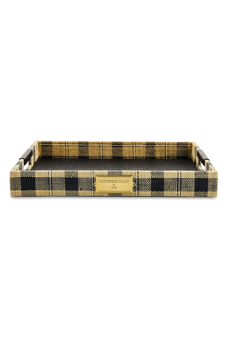 MACKENZIE CHILDS Mad for Plaid Serving Tray, Alternate, color, Beige