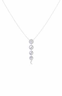 LuvMyJewelry Moon Phases Diamond Pendant Necklace