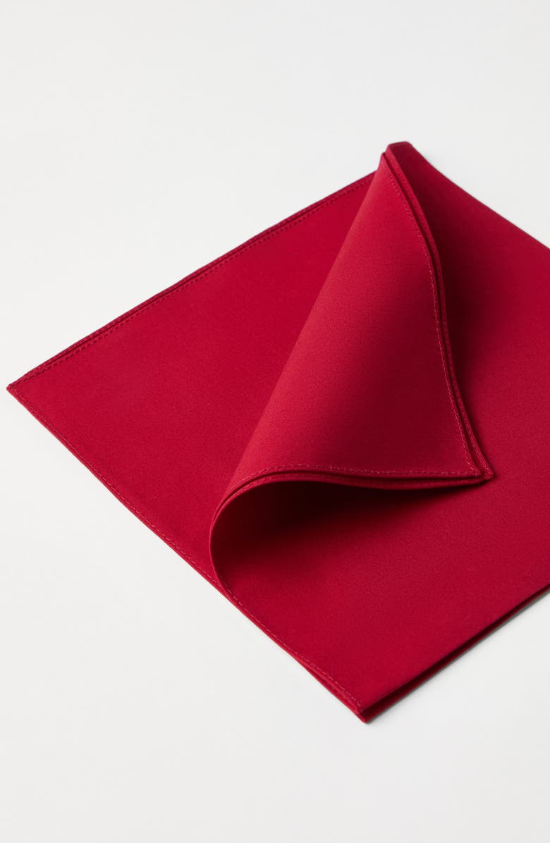 Brunello Cucinelli Cotton pocket square, Alternate, color, Red