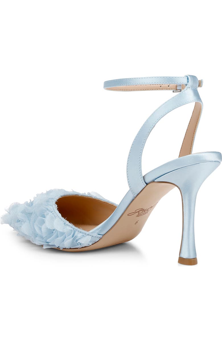 Jewel Badgley Mischka Shannon Pointed Toe Ankle Strap Pump, Alternate, color, Sky Blue