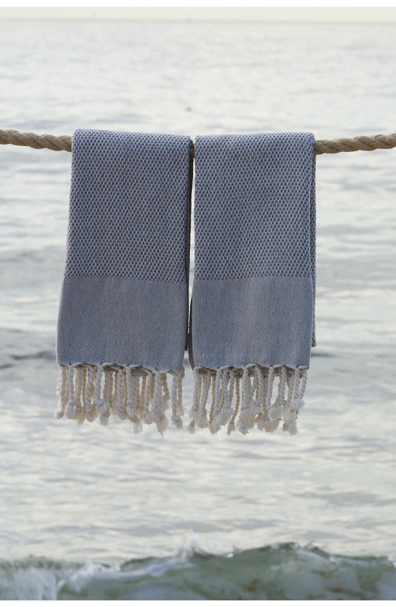 Linum Home Textiles Turkish Cotton Fun in Paradise Pestemal Hand/Guest Towels, Alternate, color, 