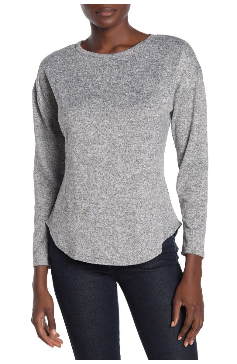 Blu Pepper Back Bow Tie Knit Sweater, Alternate, color, 