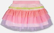 Deux par Deux Mesh Skirt with Frills