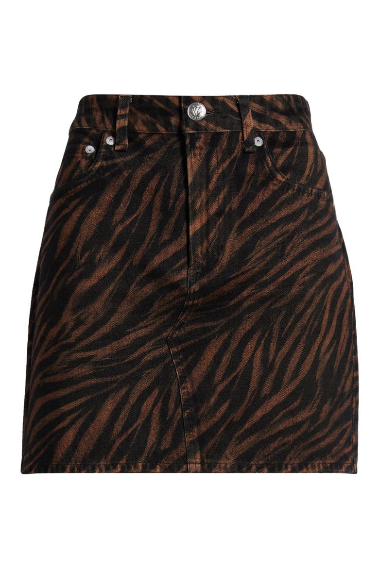 Miramar Zebra Ponte Miniskirt, Main, color, BRBL ZEBRA