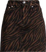 rag & bone Miramar Zebra Ponte Miniskirt