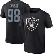 FANATICS Men's Fanatics Maxx Crosby Black Las Vegas Raiders Player Icon Name & Number T-Shirt