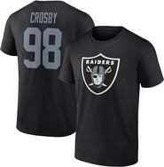 FANATICS Men's Fanatics Maxx Crosby Black Las Vegas Raiders Player Icon Name & Number T-Shirt