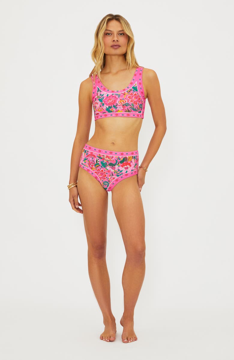 Beach Riot Marcella High Waist Bikini Bottoms, Alternate, color, Passion