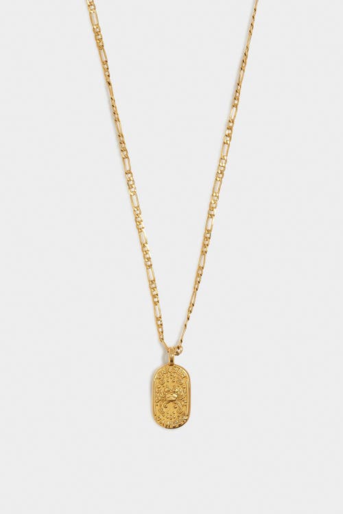 Katie Loxton 'cancer' Waterproof Gold Zodiac Necklace