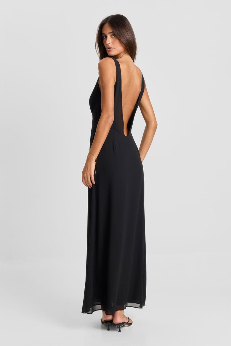 Juno Maxi Dress, Alternate, color, Black