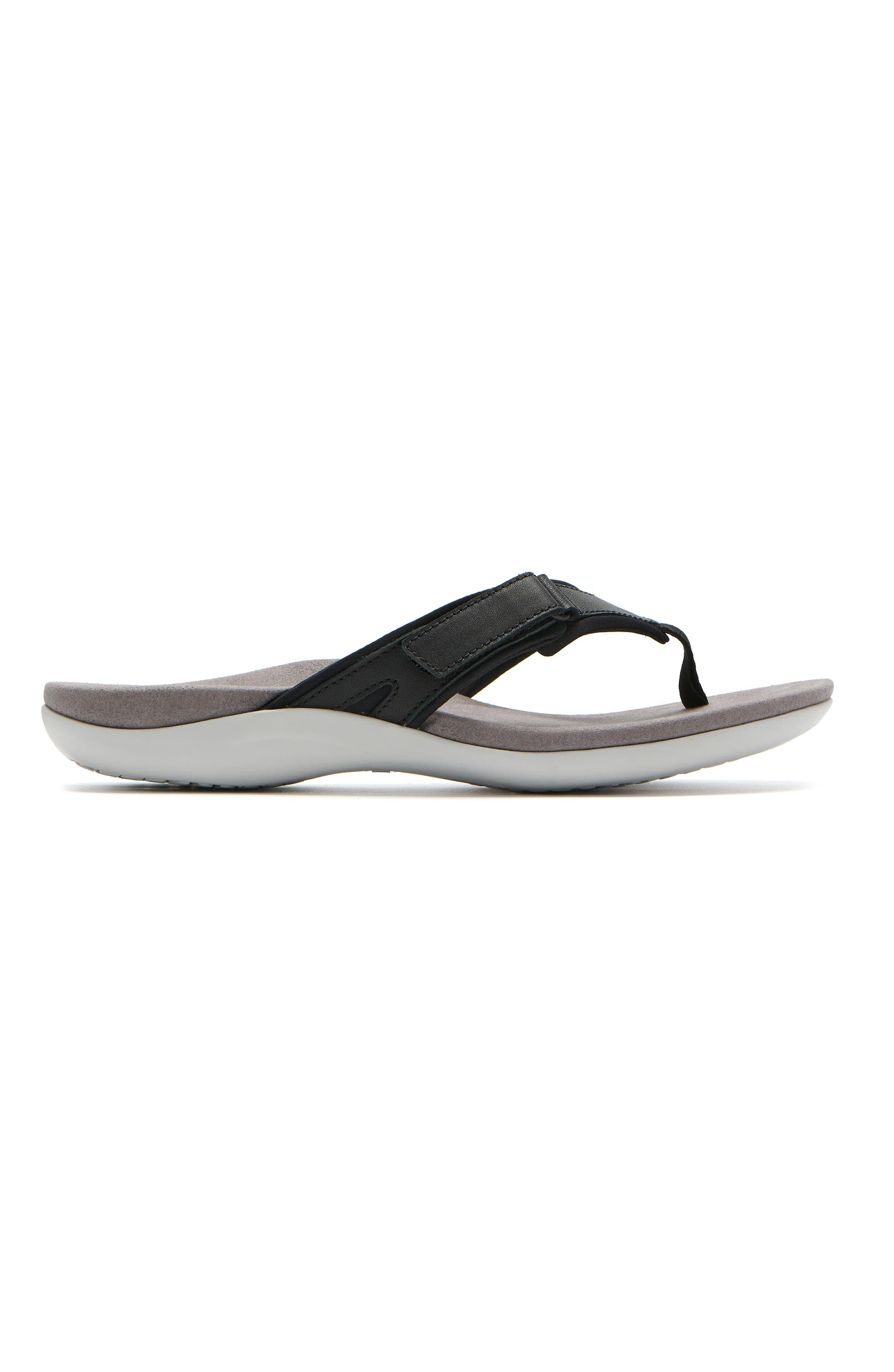 ABEO Oasis Sport Flip Flop, Alternate, color, Black - Regular