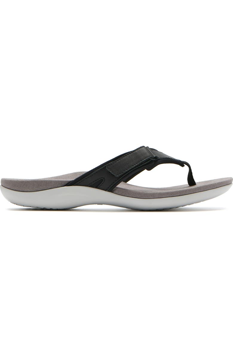 ABEO Oasis Sport Flip Flop, Alternate, color, Black - Regular