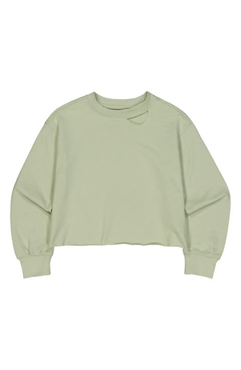 Kids' French Terry Relaxed Fit Sweatshirt (Big Kid)