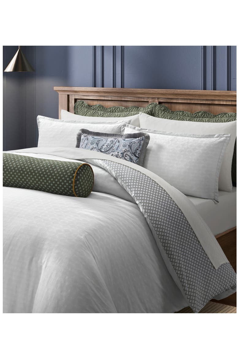 Pollsy Duvet Cover & Shams Set, Alternate, color, BRIGHT WHITE