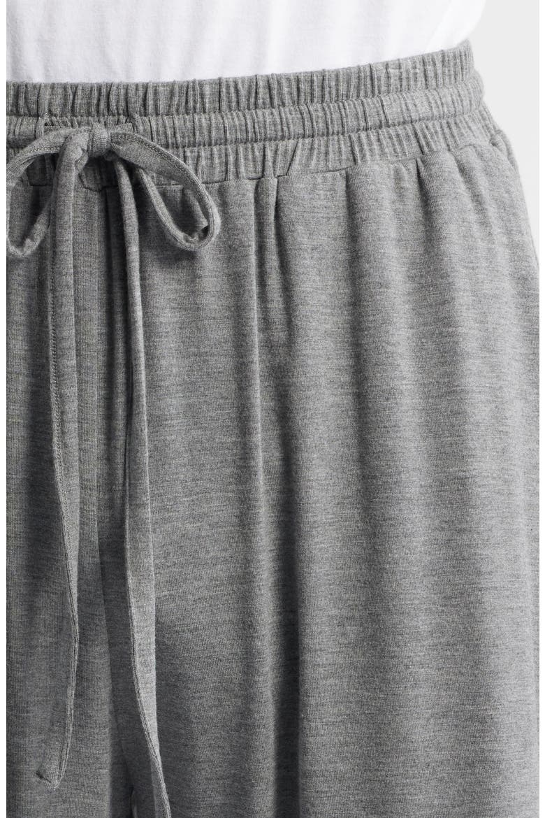 Moonlight Modal Blend Drawstring Lounge Shorts, Alternate, color, GREY DARK HEATHER