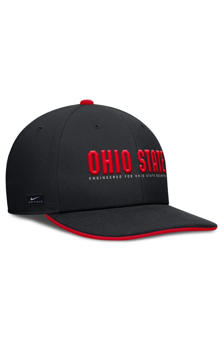 Nike Men's Nike Black Ohio State Buckeyes 2025 On-Field Pro Performance Adjustable Hat, Alternate, color, 
