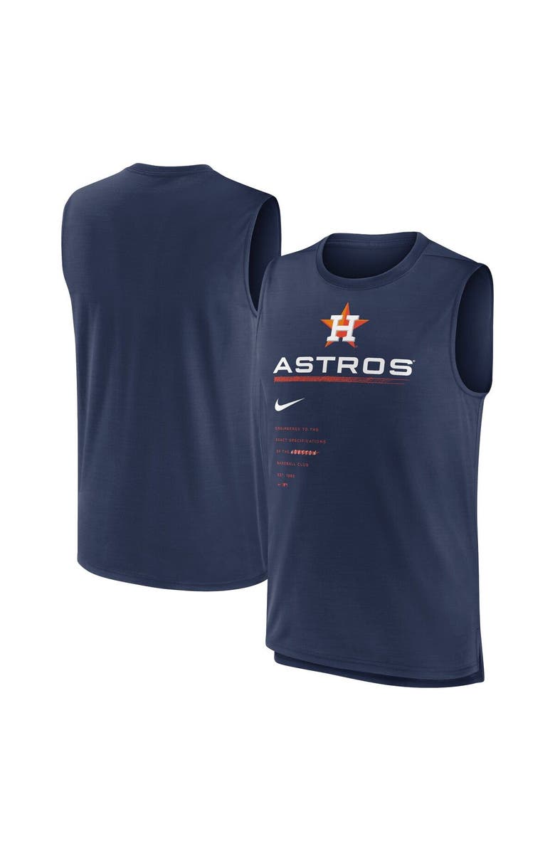 Nike Men's Nike Navy Houston Astros Exceed Performance Tank Top, Main, color, Navy