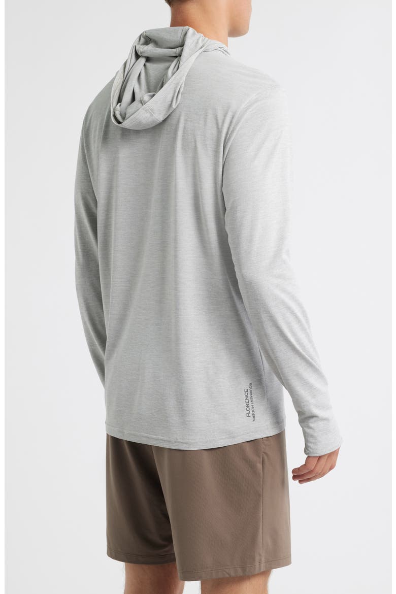 Airtex Long Sleeve Hooded Performance Top, Alternate, color, LIGHT HEATHER GREY