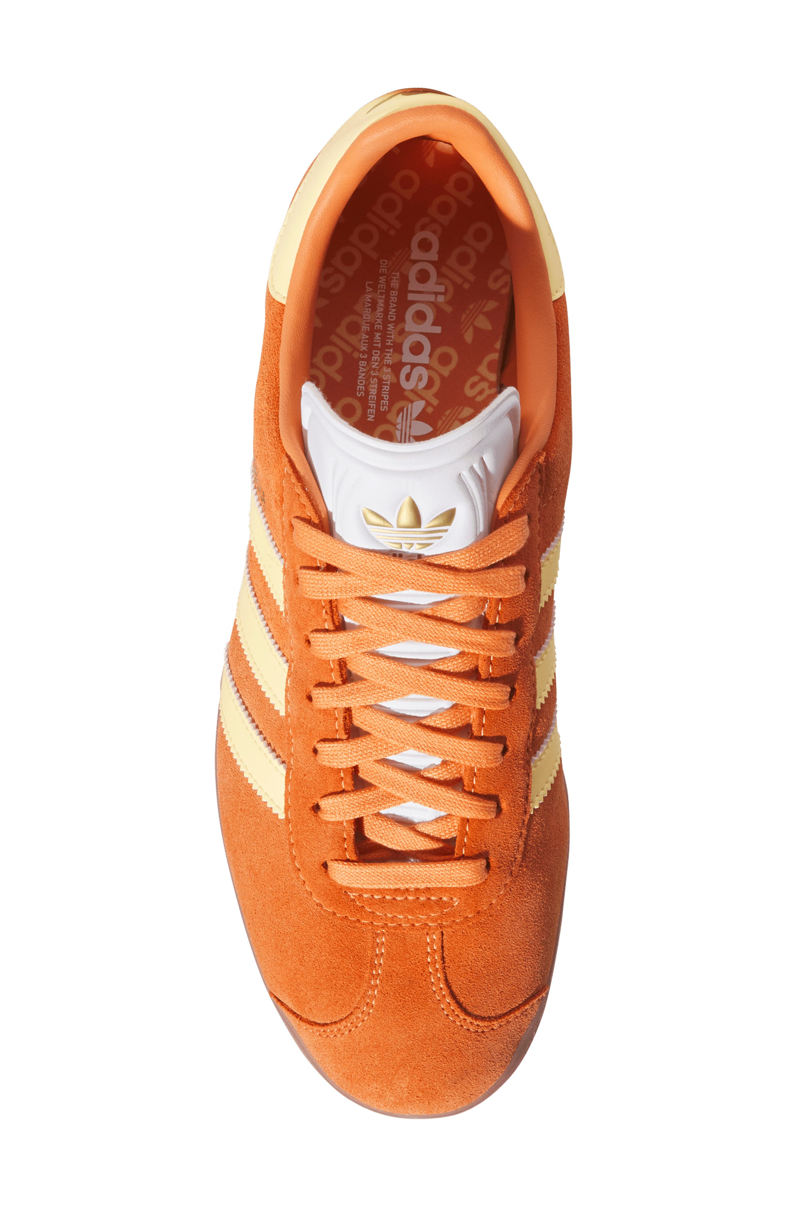 adidas Gazelle Golf Shoe, Alternate, color, Orange/ White