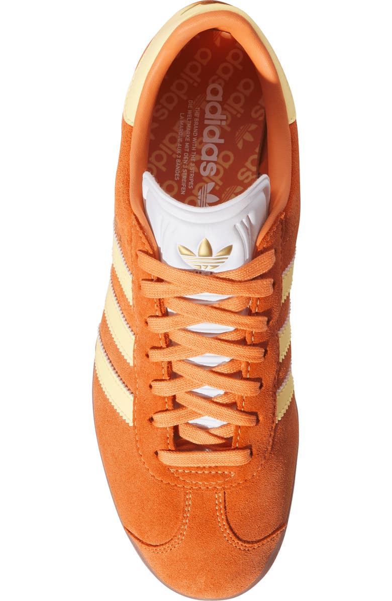 adidas Gazelle Golf Shoe, Alternate, color, Orange/ White