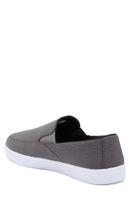 Travismathew Phenom Slip-on Sneaker In Heather Dark Grey Woven