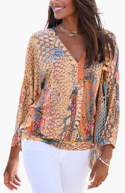Women's Printed Long Sleeve Top
