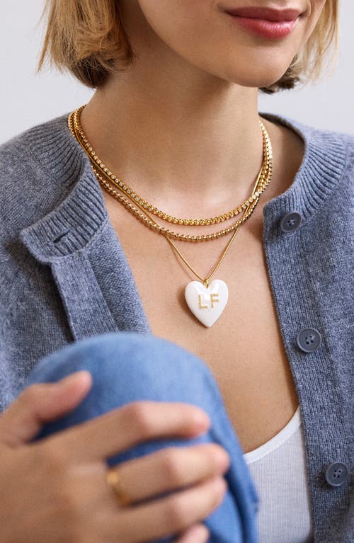 BAUBLEBAR BAUBLEBAR CUSTOM INITIAL ENAMEL HEART PENDANT