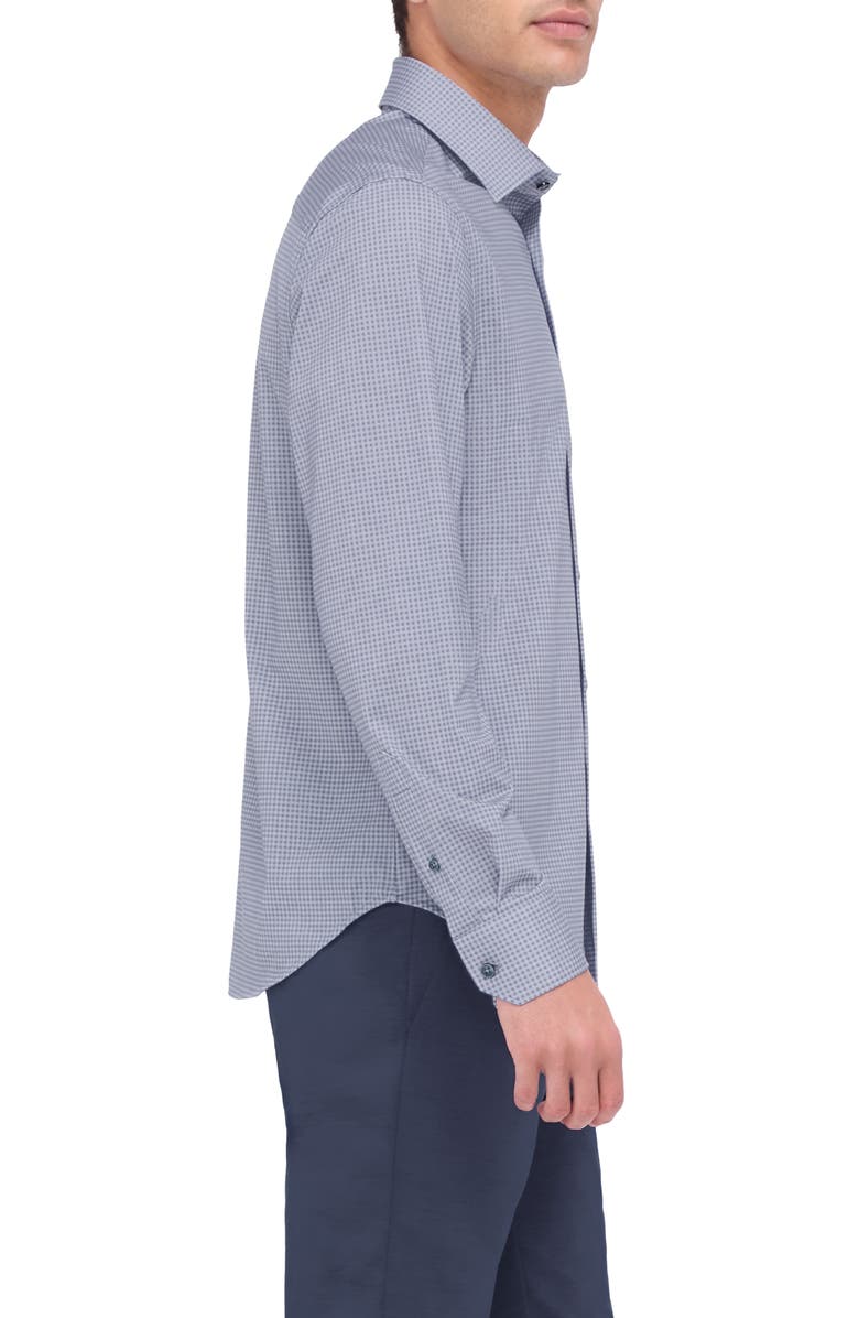 Bugatchi James OoohCotton<sup
®</sup
Microcheck Button-Up Shirt, Alternate, color, Camel