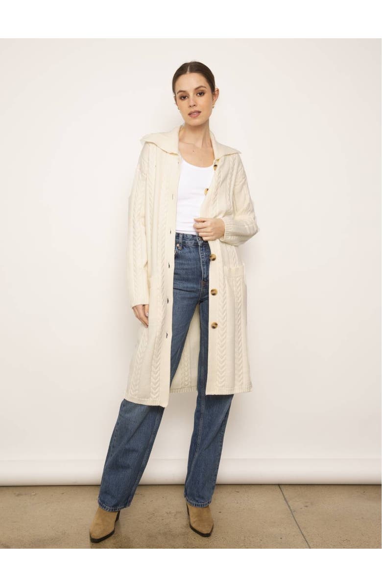 Central Park West Palma Collared Duster, Main, color, 