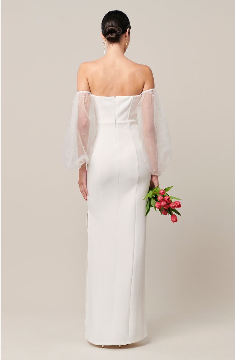 BWLDR Iris Maxi Dress, Alternate, color, White
