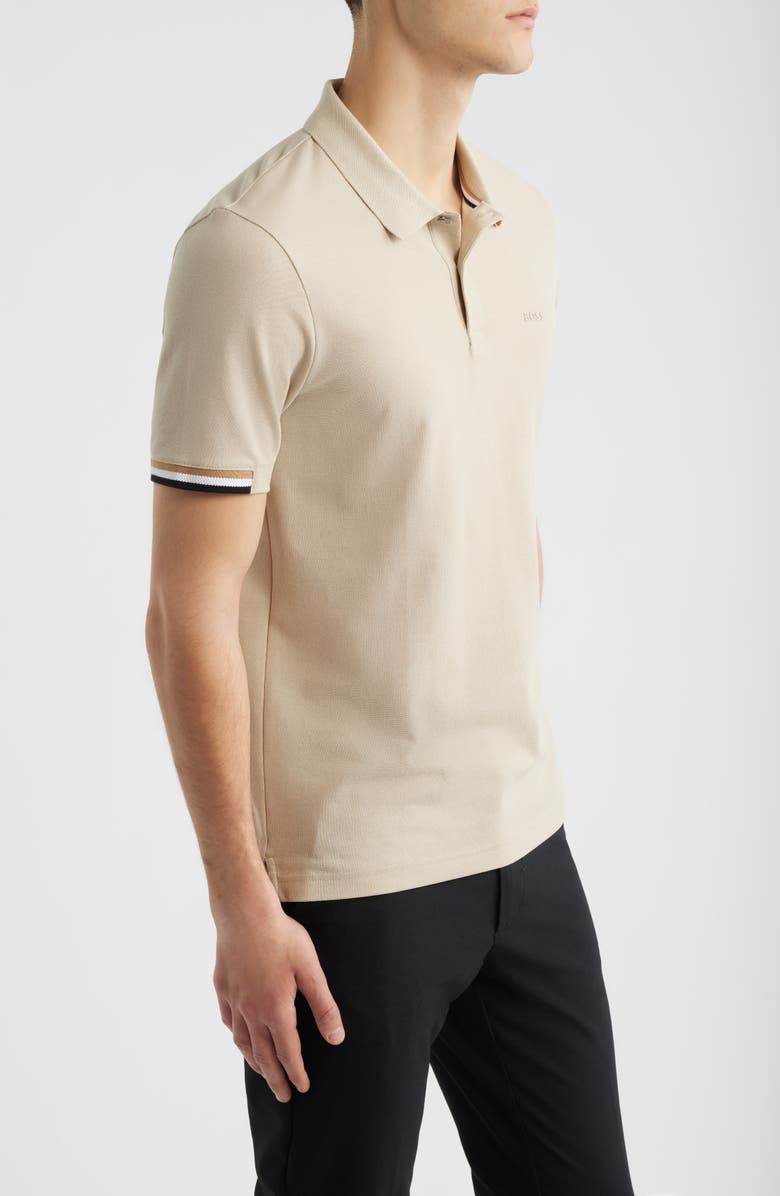 BOSS Parlay 147 Cotton Polo, Alternate, color, Open Bge