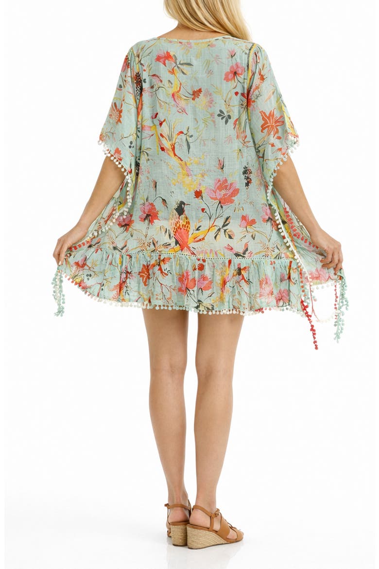 Bird Short  Cover-Up, Alternate, color, AQUA