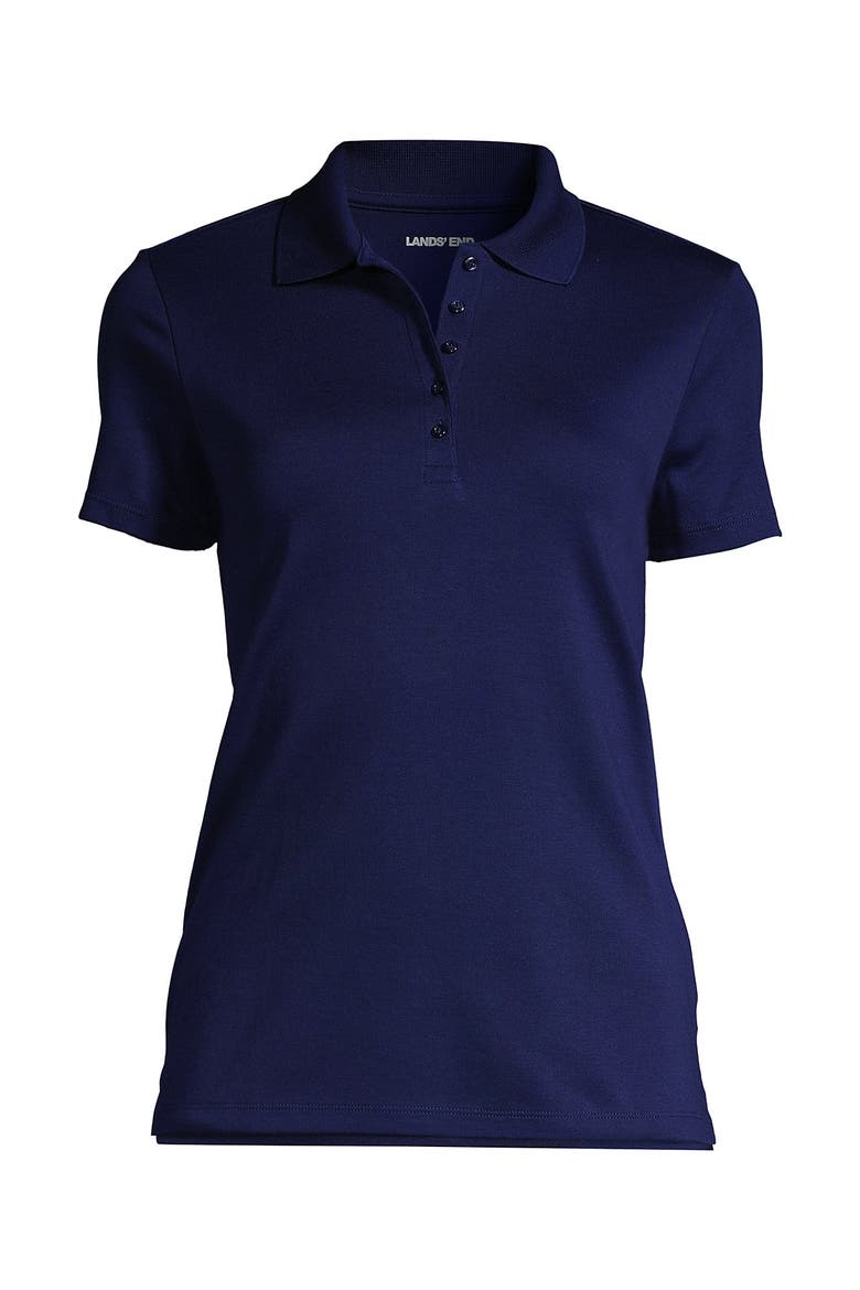 Supima Cotton Polo Shirt, Alternate, color, Deep Sea Navy