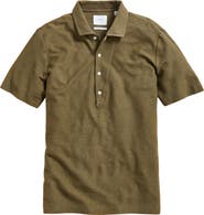 Billy Reid Hemp & Cotton Knit Polo