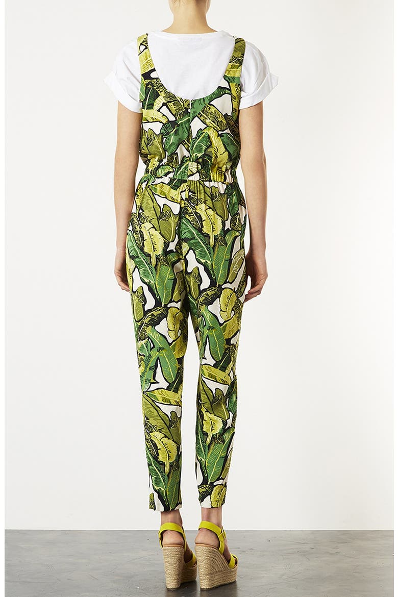 Banana Leaf Jumpsuit, Alternate, color, GREEN MULTI