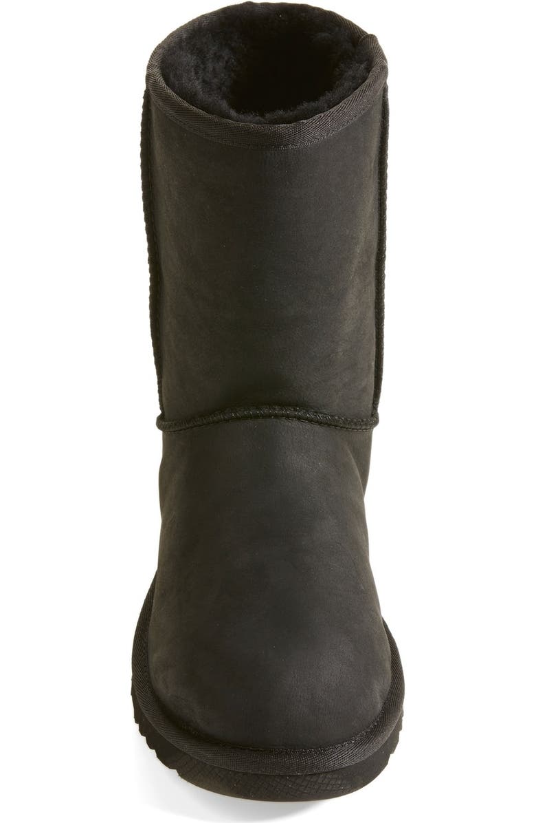 UGG<sup>®</sup> 'Classic Short' Leather Water Resistant Boot, Alternate, color,