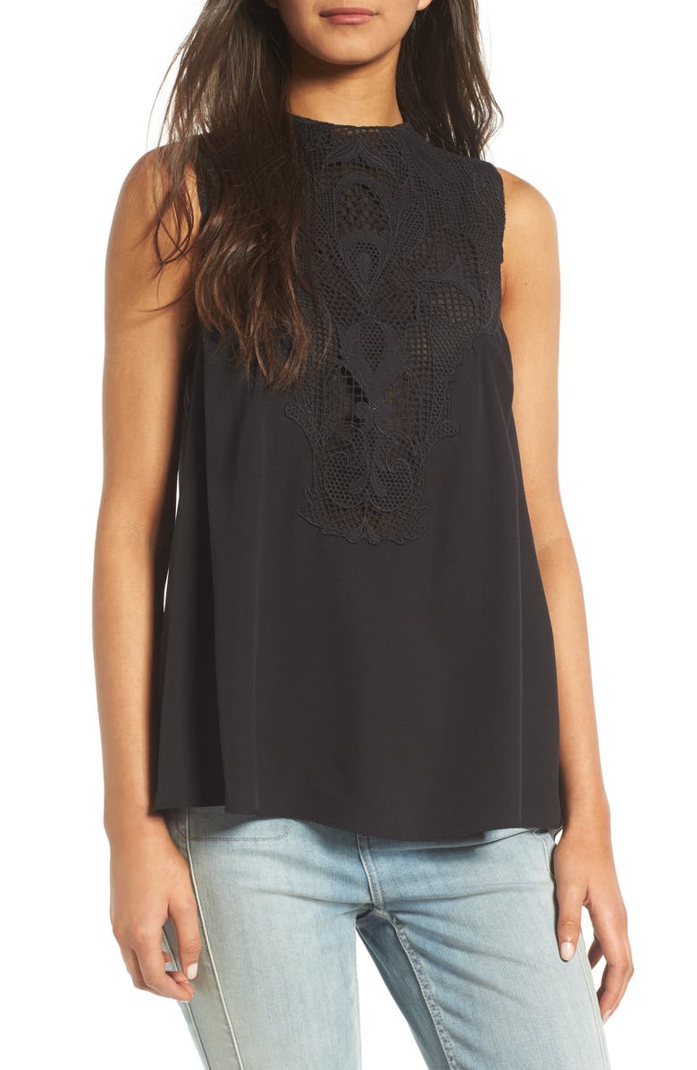 Chelsea28 Lace Yoke Tank, Main, color, 