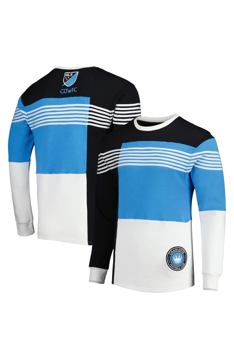 GRUNGY GENTLEMAN Men's Black Charlotte FC Logo Pullover Sweatshirt, Main, color, Black