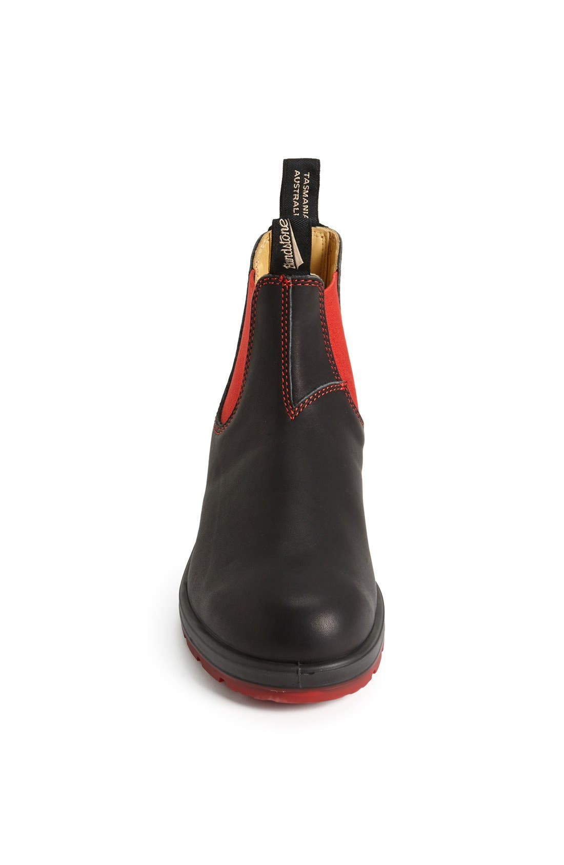 Chelsea Boot, Alternate, color, BLACK/ RED GORE