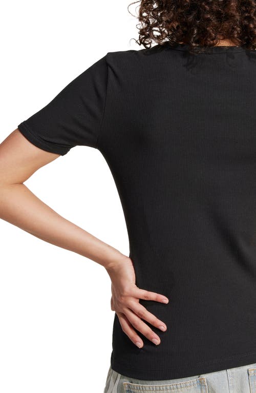 Adidas Originals Campus 2000 Cutout Logo T-shirt In Black