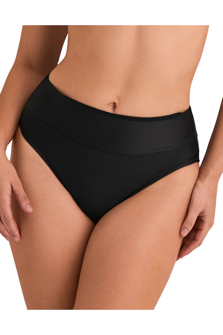 Perry Swimwear High Waisted Bottom, Main, color, Black