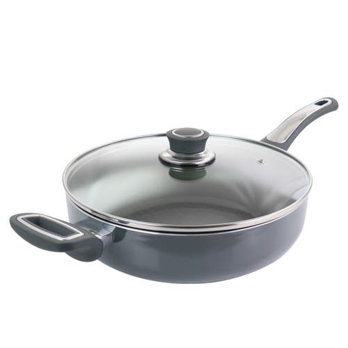 Oster 3.5 Quart Aluminum Saute Pan With Lid In Gray