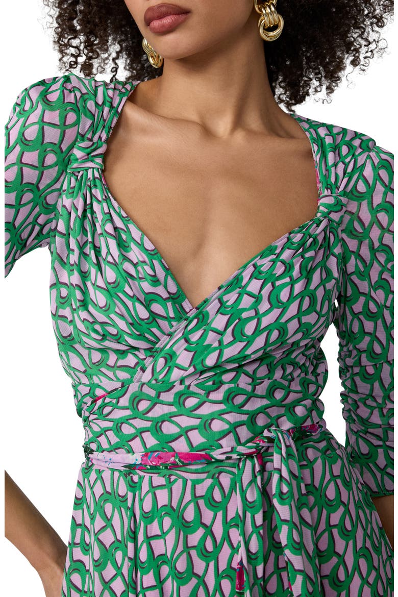 Carmen Reversible Mixed Print Jersey Wrap Dress, Alternate, color, PROVENCE GOSSIP PINK